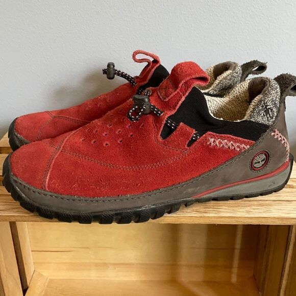 Timberland & Smartwool Red Slip On Clogs - Picture 1 of 5